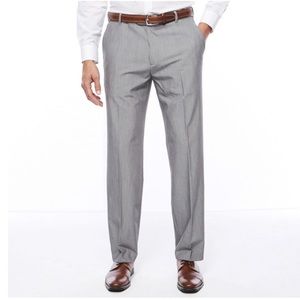 Gray Van Heusen Straight Fit Dress Pants 42X30